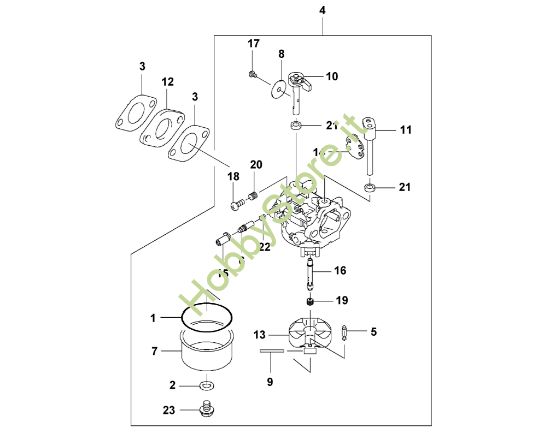 Picture of I - Carburatore FJ180V-BS51